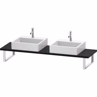 Consolle Duravit DuraStyle f AWT, 2 fori, spessore 3 cm, uovo bw