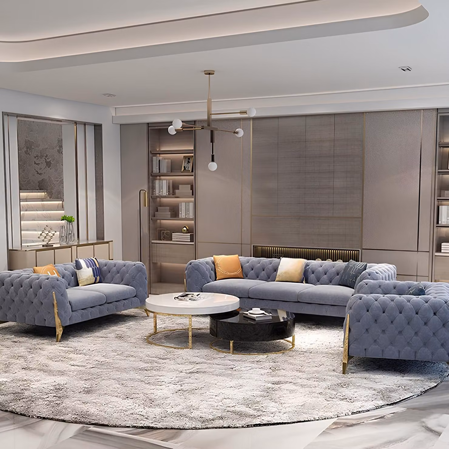 Sofas 2 Sitzer Couch Polster Sofa Textil Stoff Chesterfield Couchen Garnitur