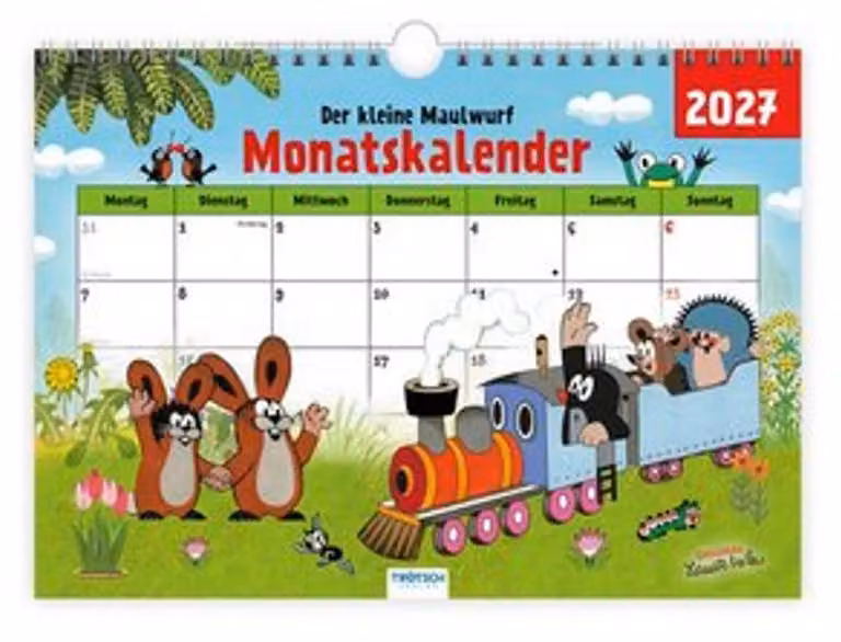 TRÖTSCH - Il piccolo talpa: agenda mensile e calendario mensile 2027