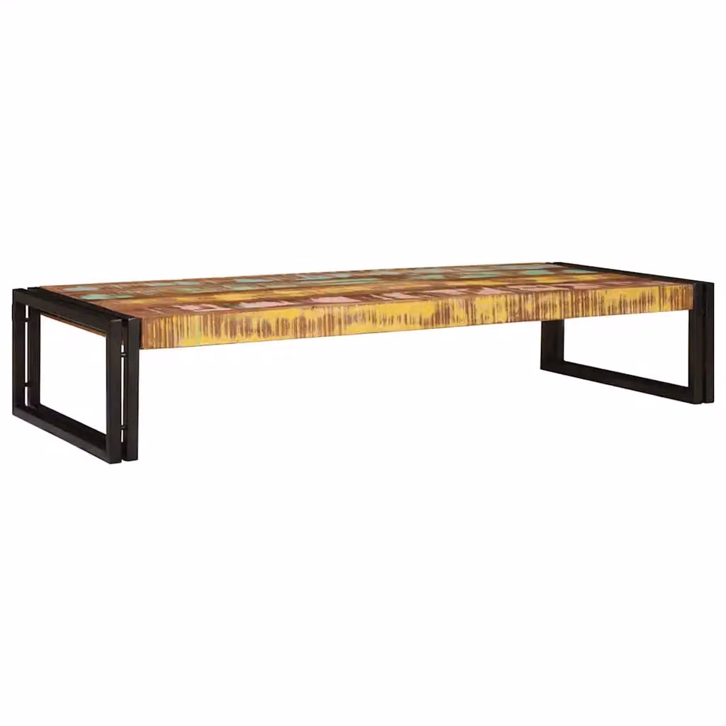 vidaXL Mensola da bagno moderna in legno e metallo Multicolore L: 120 cm, P: 50 cm, H: 23 cm