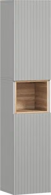 Armadio Alto per Bagno Colonna Stretta HOMCOM con Ripiano Aperto, Ripiani Regolabili e 2 Porte Scanalate, Verde, L/P/H: 30 x 24 x 140 cm