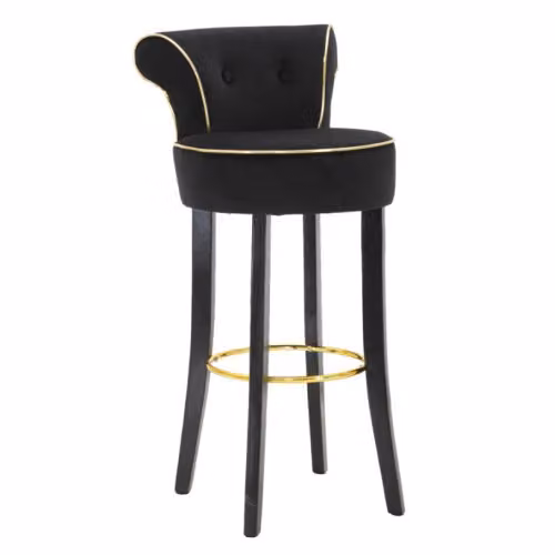 Sgabelli Alti SGABELLO BAR LUXY NERO CM 46X48X96 Mauro Ferretti