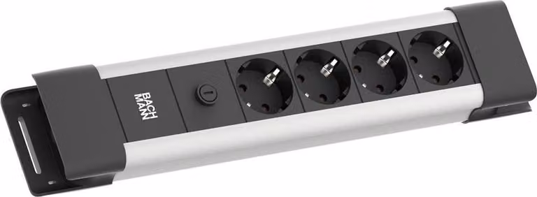 Bachmann CONNECTUS 3xCEE7/3 rot 10 A Strom 2.0m C14-Stecker Grau (BM005928)
