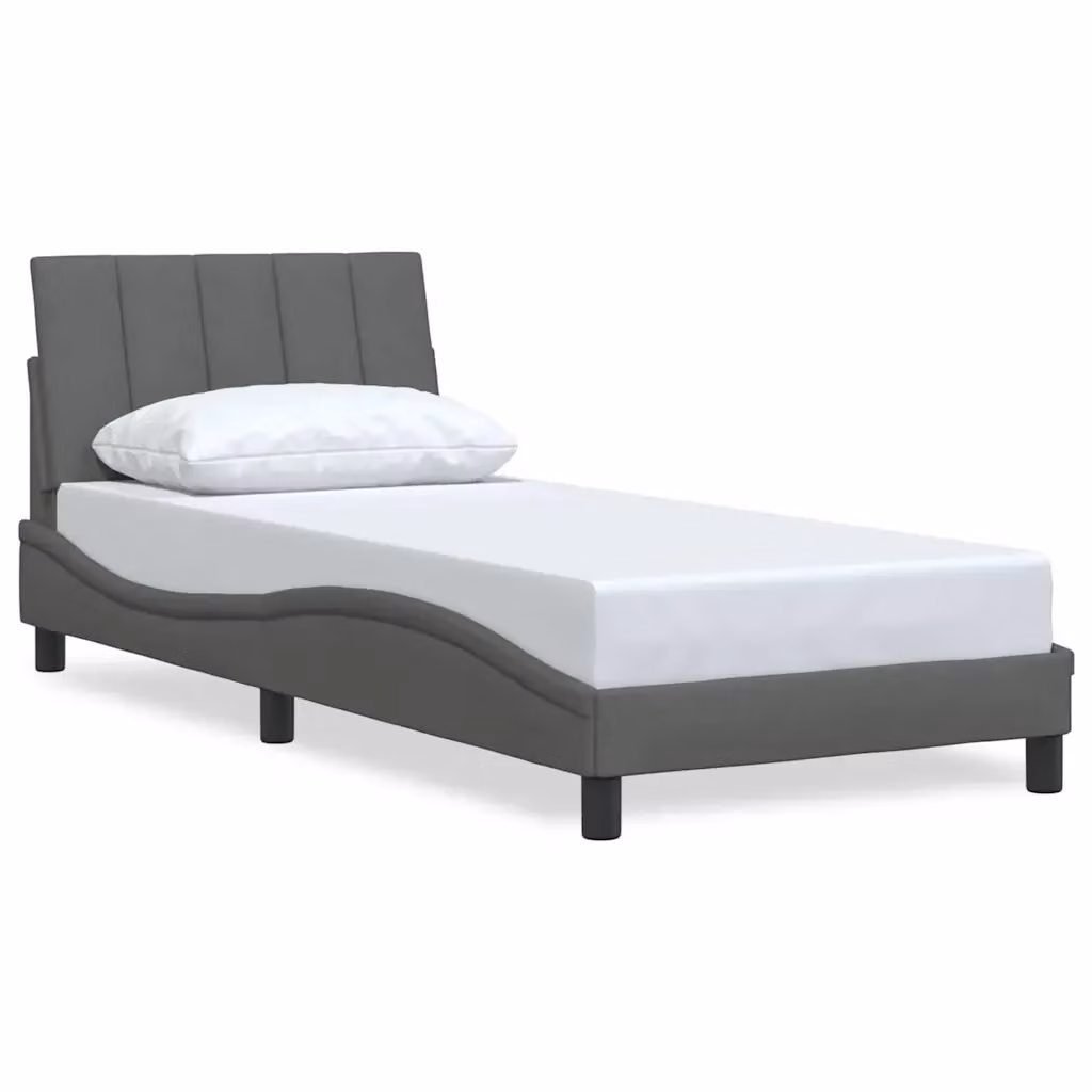 Giroletto Hanko VIDAXL Grigio Scuro con Struttura Imbottita L/P/H: 90 x 200 cm – 2