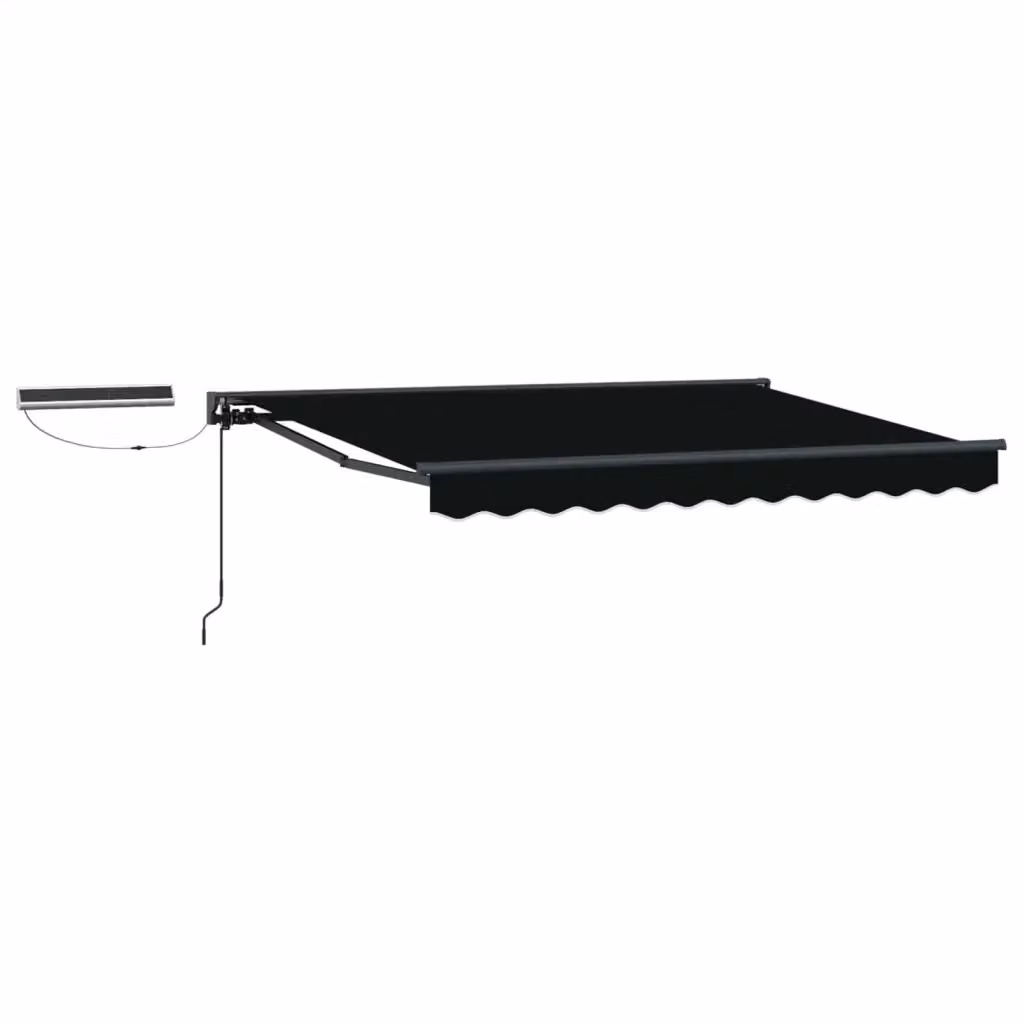 Tettuccio elettrico retrattile Videx in poliestere e alluminio nero e antracite L: 3 m, P: 2,5 m – 2