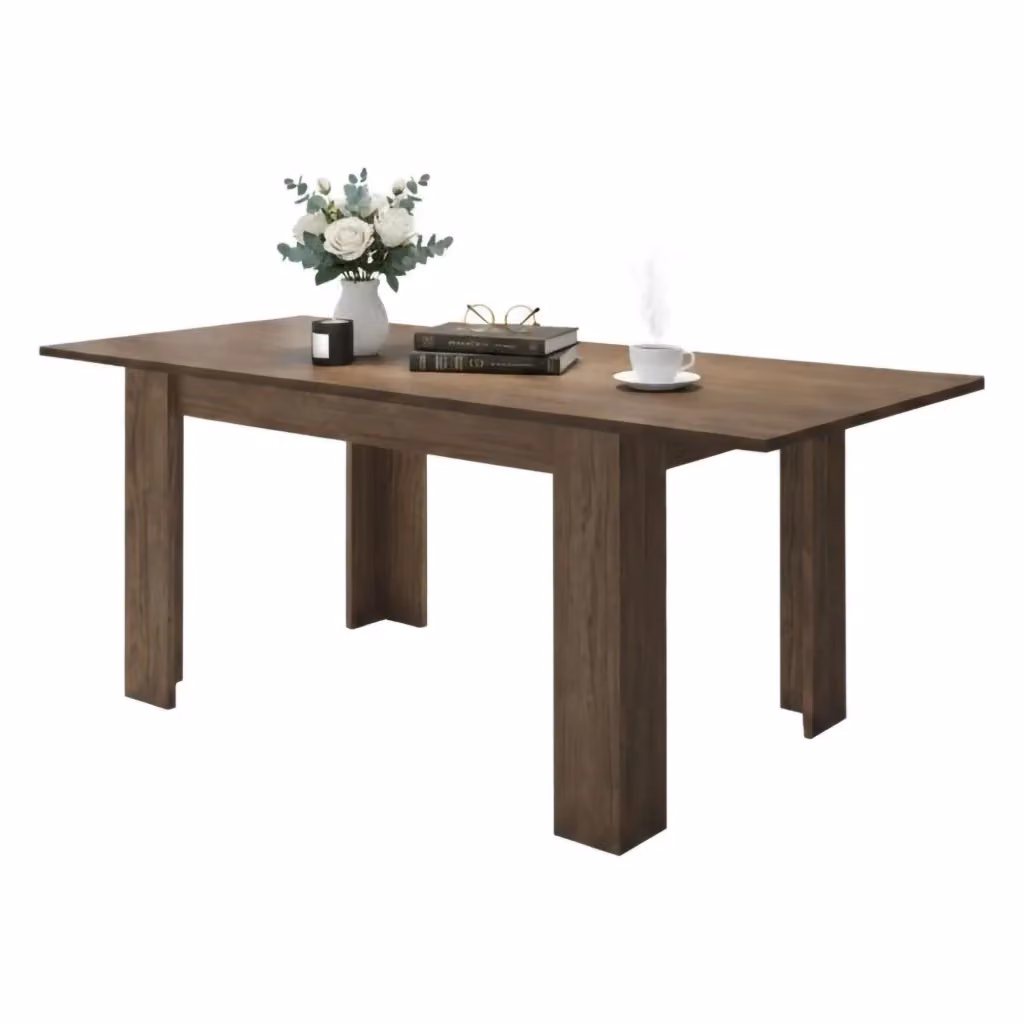 DMORA Tavolo Allungabile Moderno Marene in Rovere Marrone L: 200 cm, P: 90 cm, H: 75 cm – 2