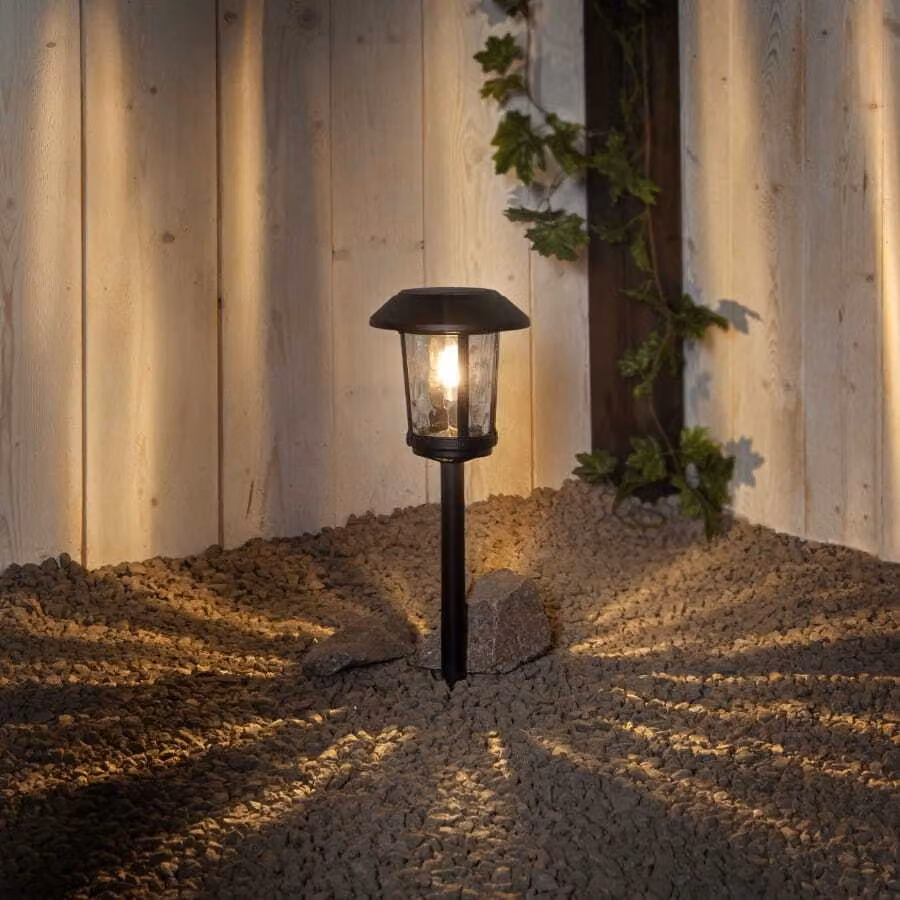 Vialetto solare Star LED 'Florian', alluminio, nero,
