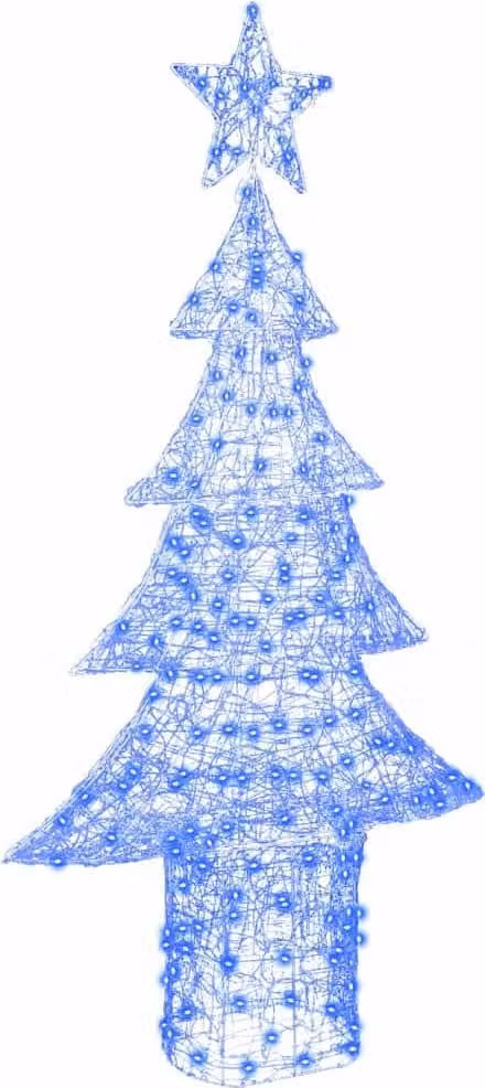 Albero di Natale con 240 LED Blu 180 cm Acrilico