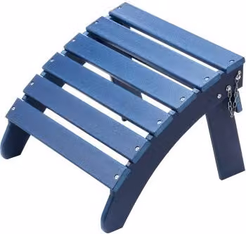 Pouf Adirondack pieghevole VEVOR in plastica HDPE resistente alle intemperie per esterni, Blu