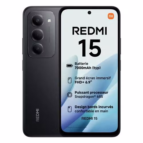Xiaomi Redmi 15 Black 8 GB + 256 GB Android – 3