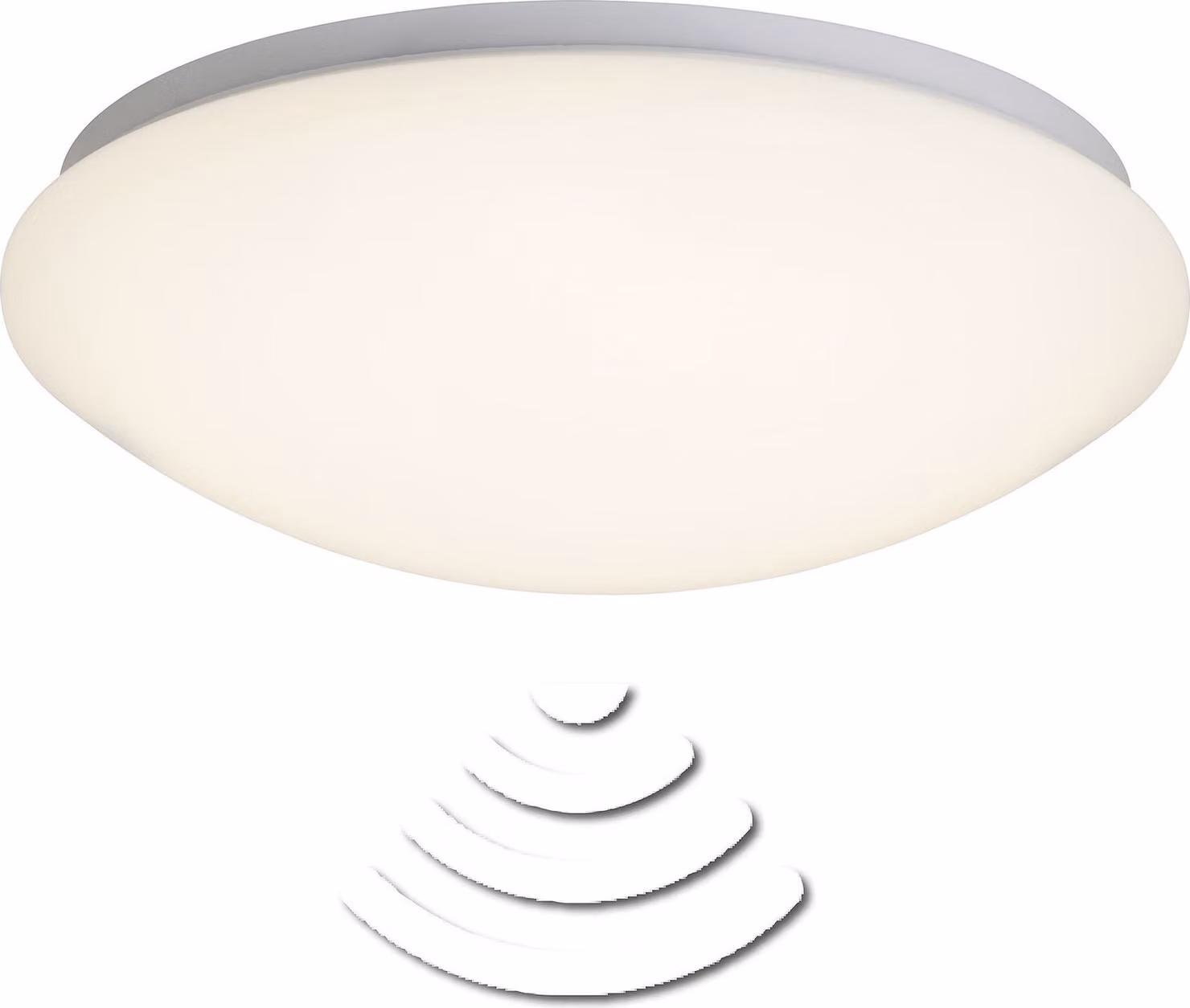 Fakir LED lampada da parete e soffitto 32cm rilevatore di movimento bianco/bianco caldo