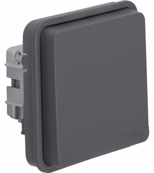 Inserto per presa Hager SCHUKO con WNA160, coperchio ribaltabile e protezione contro il contatto accidentale W.1