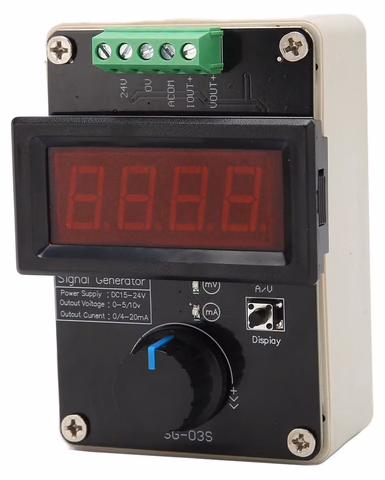Generatore di segnali analogici, 0/4-20 mA, 0-10 V, regolabile