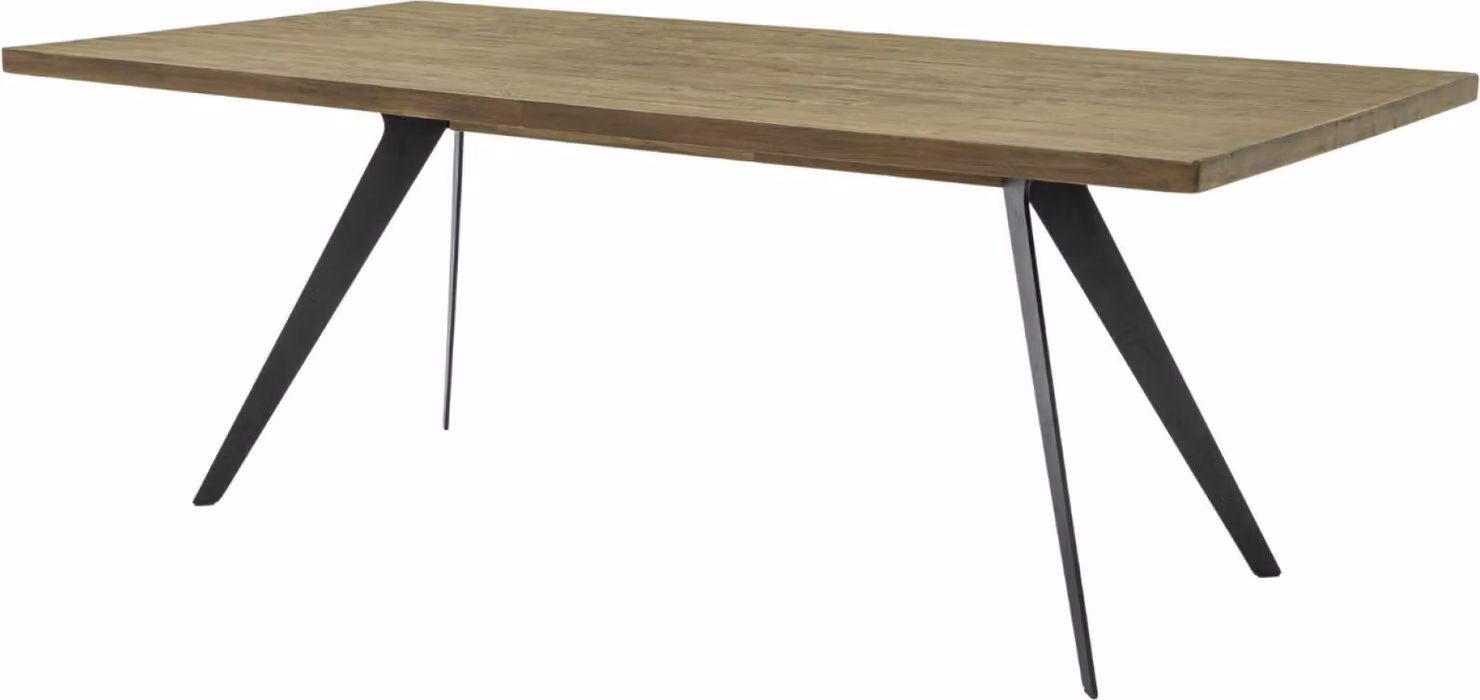 FURNLUX Tavolo da pranzo Massa Brown And Black 200cm / Colore principale: Brown / Dimensioni: 200 x 75 x 100 cm