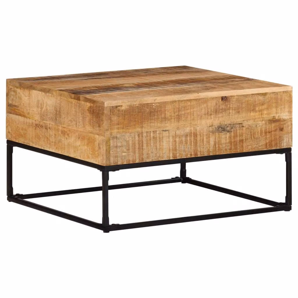 Maison Exclusive - Tavolino 68x68x41 cm in legno di mango grezzo
