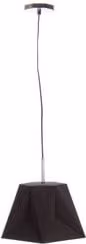 Lampada a sospensione Bizzotto ESAGONO L in metallo nero, 1 luce E27 - 40 W, L/P/H: 46 x 40 x 145 cm