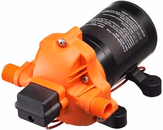 Pompa acqua a 12 volt - 3,0 galloni al minuto / 3 punti di prelievo - Pompa a membrana - Pompa acqua con interruttore di pressione - Silenziosa - Ideale per camper, imbarcazioni, food truck, docce, lavaggio - Facile da installare
