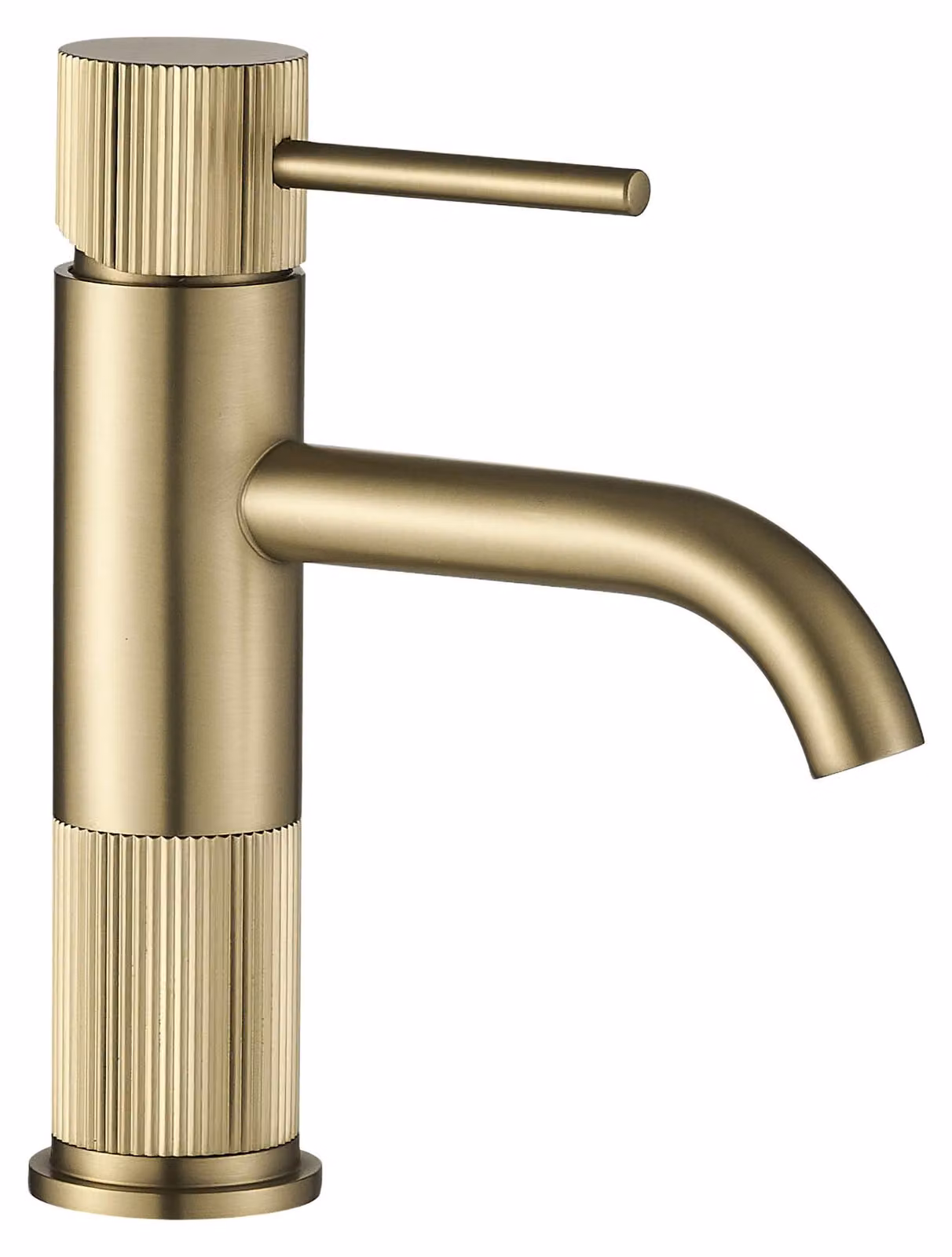 Rubinetto Da Lavabo Rea Lungo Stripe Oro Spazzolato
