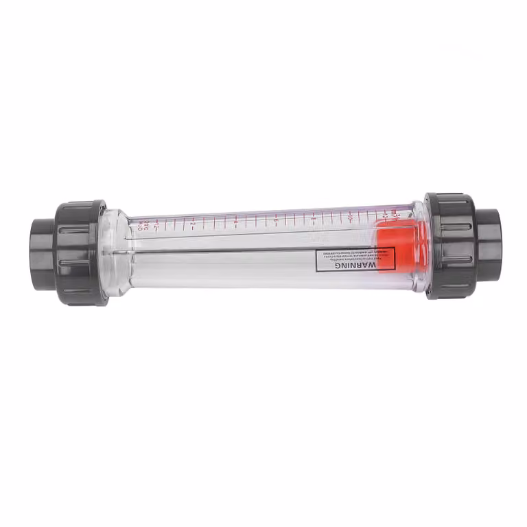 Tipo di tubo Misuratore di portata per liquidi Alta precisione Tubo di plastica trasparente Misuratore di portata 1,2-12m³ all'ora