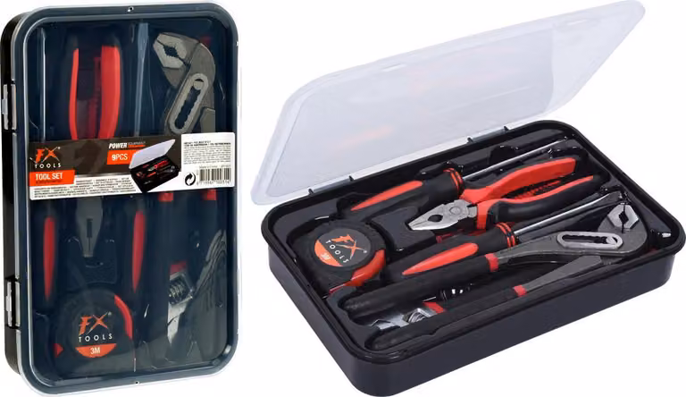 FX-Tools Set di utensili da 9 pezzi in scatola