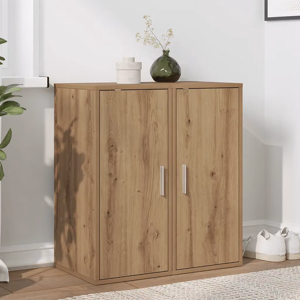 Set di 2 mobili da parete vidaXL marrone moderno in MDF con ante a battente L/P/H: 32 x 35 x 70 cm