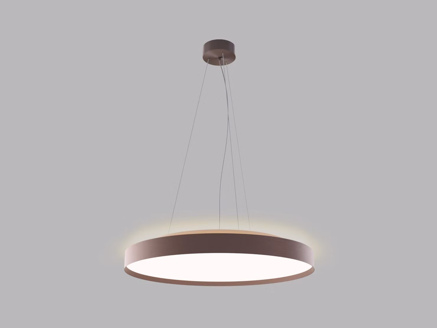 LED2 3275958DT Lampada a sospensione TORO 60 P/N-Z, CF TRIAC DIM 55+10W 3000K/4000K marrone