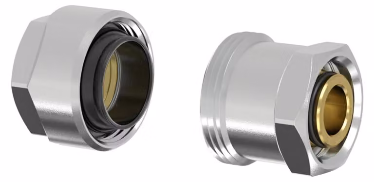 Adattatore per tubo nero Simplex PLUS DVGW, per tubo 1/2" x G3/4i per cono Euro