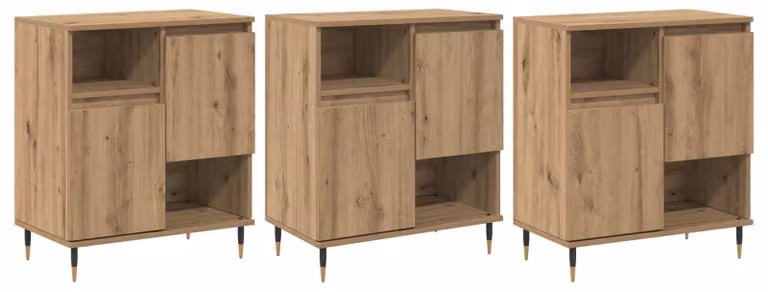 Sideboards 3 pcs Rovere artigianale