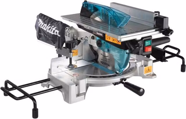 Troncatrice con tavolo superiore Makita LH1040F da 1650W colore argento – 1
