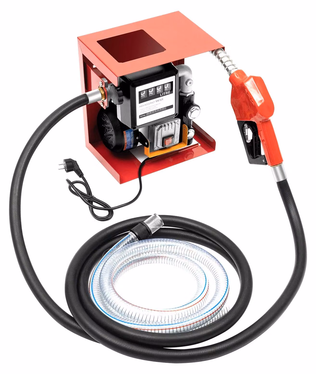 Pompa diesel, autoadescante, ad alta portata, 220V, colore rosso