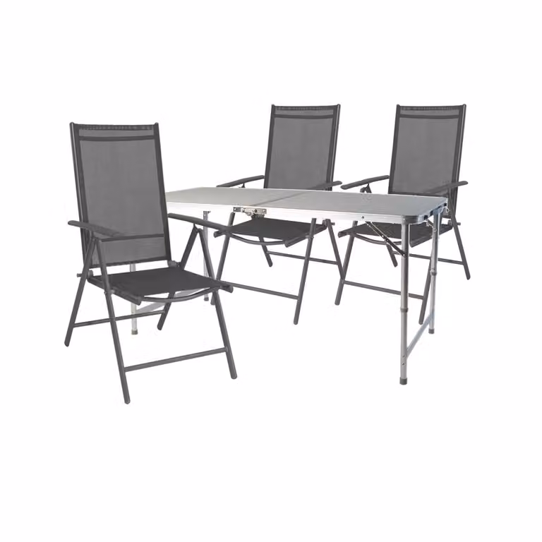 Set di sedie da campeggio per esterni, 4 pezzi