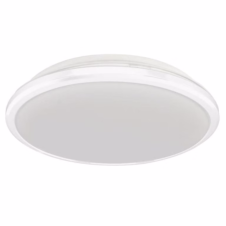 Plafoniera LED rotonda TERMA bianca 28W, luce bianca neutra 1960 lm, plastica, dimensioni: 4x36x36 cm, IP44, Milagro
