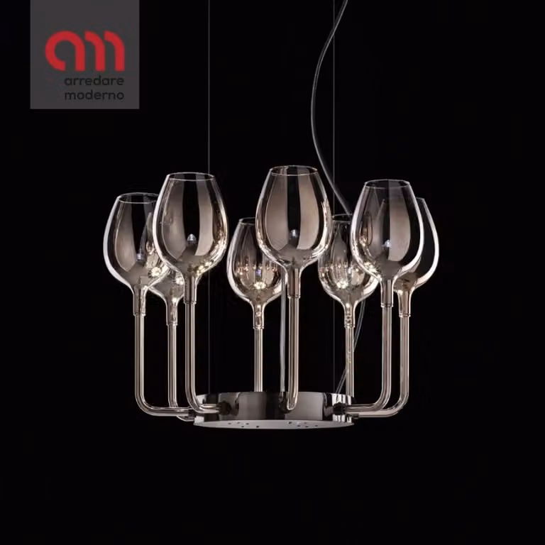 Lampada Rosè 3050/8 Incanto Italamp a sospensione