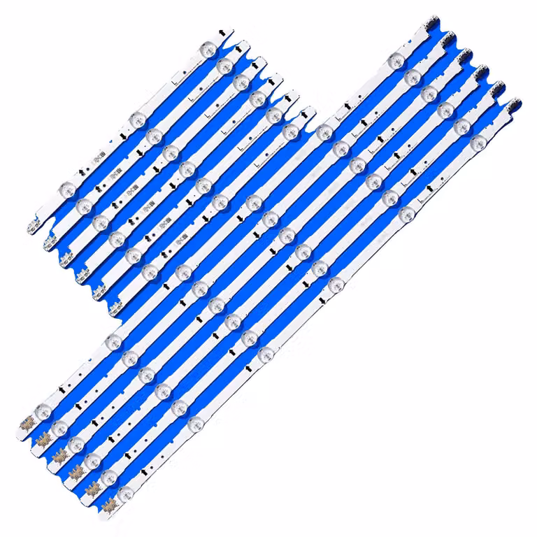 Striscia LED, lunghezza 1005 mm, 9 LED per striscia, tensione 3 V, compatibile con UE48H6200AK, come nuova