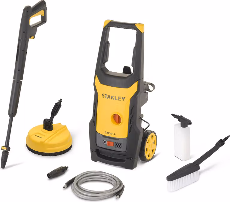 Stanley Pressure Washer STANLEY SXPW14PE High Pressure Washer with Patio Cleaner (1400 W