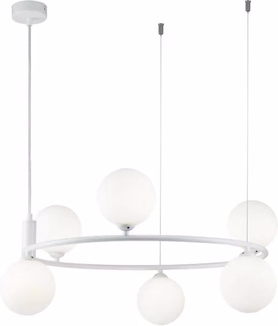 Lampadario Maytoni Ring bianco 6 luci G9 Ø58 MOD013PL-06W
