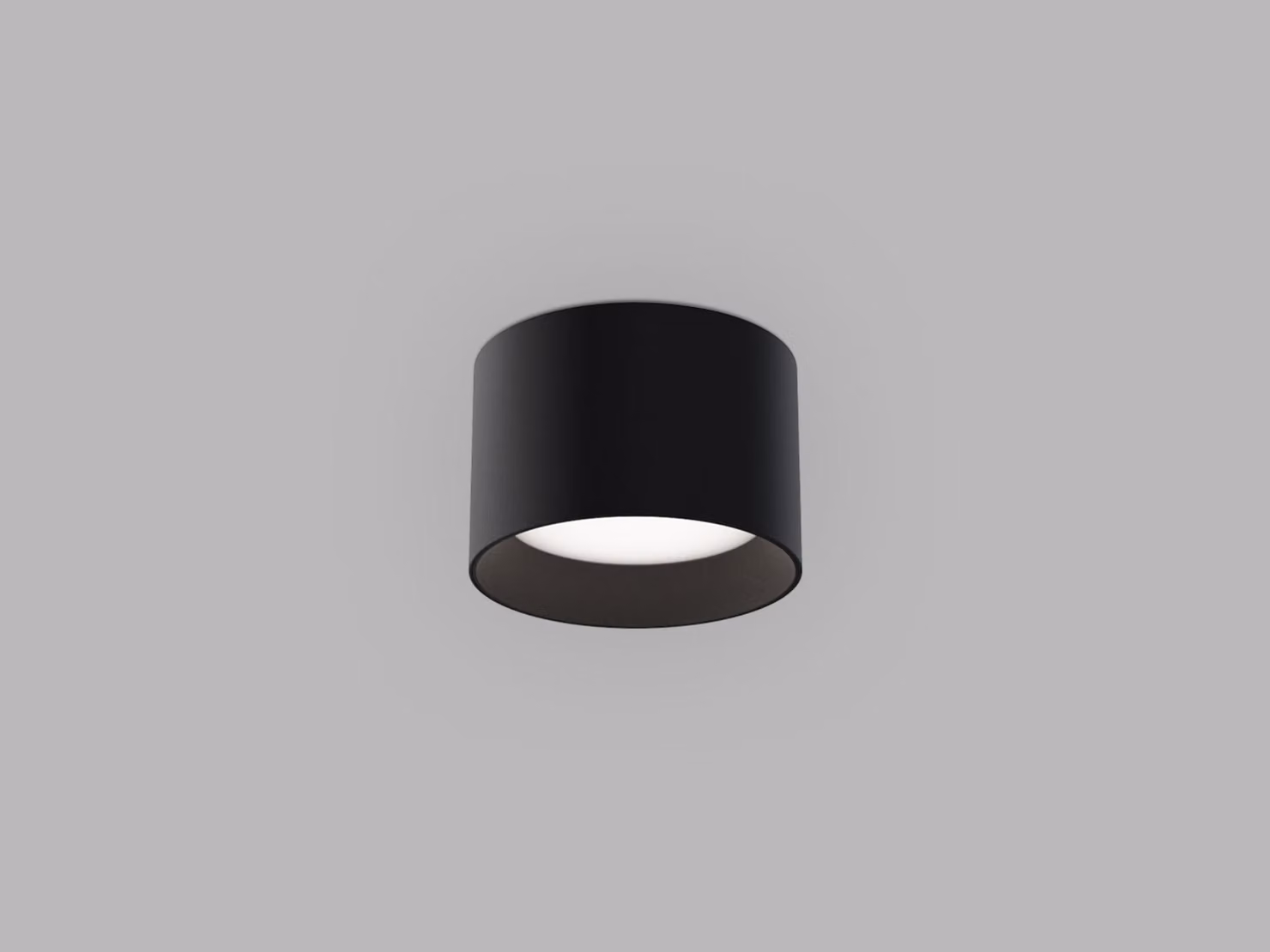 LED2 1480153D Plafona ZETA ON XS, B DALI/PUSH DIM 8W 3000K/3500K/4000K UGR nero