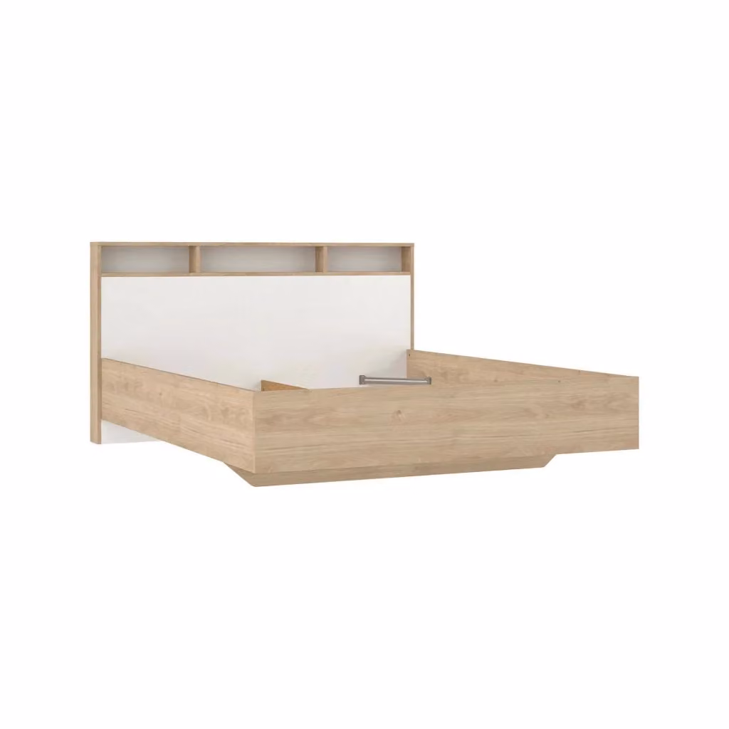 Letto matrimoniale Rose DMORA in Rovere e Bianco L: 169,8 cm x P: 216 cm – 2