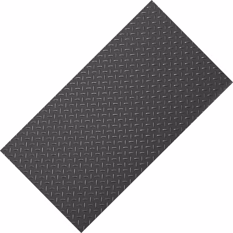 SucceBuy tappetino per garage, 1200x3050 mm tappetino antiscivolo in PVC, spessore 2,2 mm, resistente tappetino di protezione del pavimento con nastro biadesivo, facile da pulire, adatto per magazzini,fitness, rimorchi, nero
