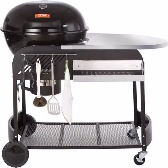 Barbecue a Carbone - 79 x 109 x 101 CM - 53 CM Griglia - Ceramica Geblu - Ruotato