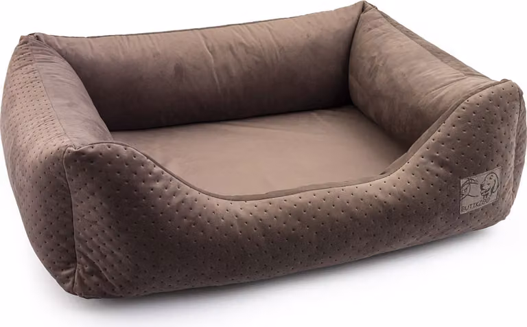 Letto per cani Premium | Misura 3: 93 x 77 x 22 cm | Letto per cani o gatti | Divano per cani, cuscino per cani, lettino per cani Velluto Marrone L