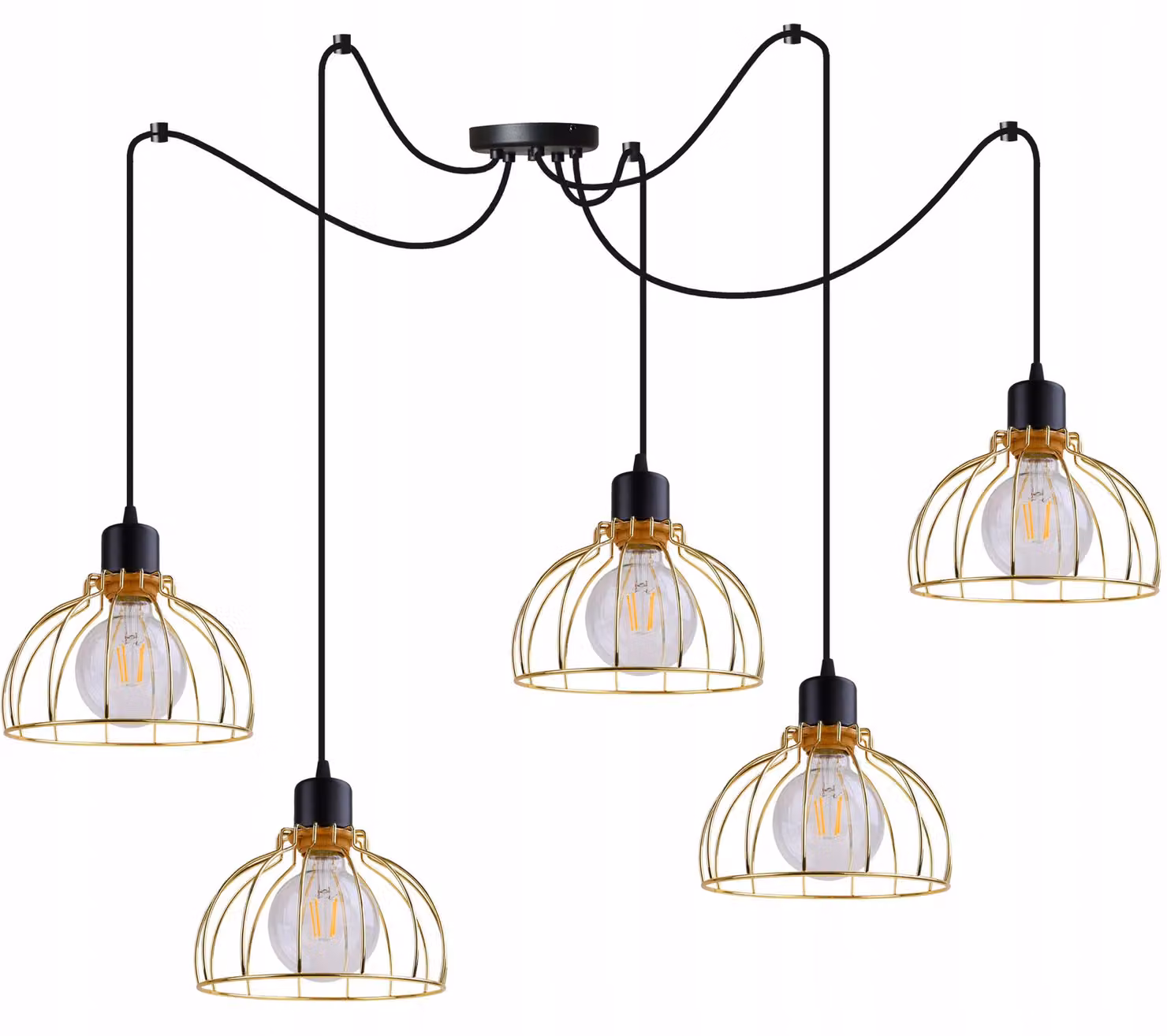 Lampada da soffitto Lampadario Golden Spider Loft