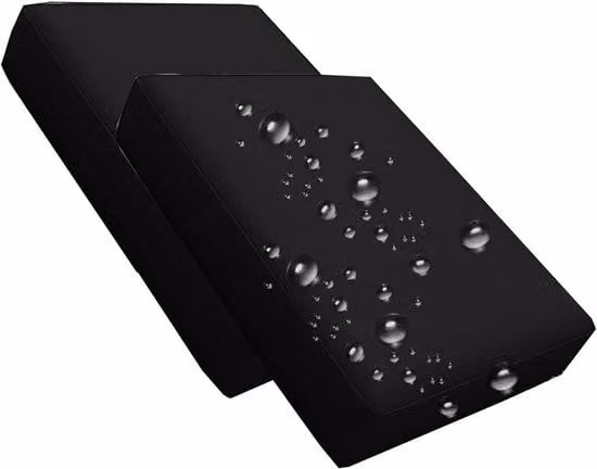 Panchina da terrazza impermeabile - 50x50/60x60 cm - Nero - Protezione per mobili da esterno