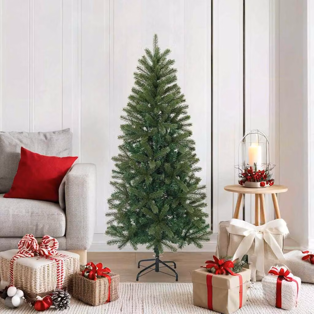 Maison Exclusive - Albero di Natale artificiale, 150 cm, realizzato in PVC, PE e acciaio, colore verde