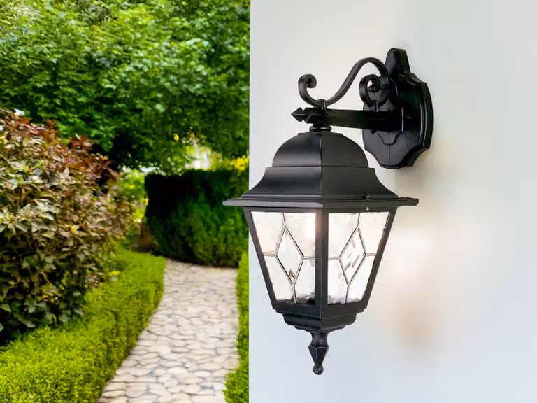 Elstead Norfolk Applique da esterno E27 45 cm Down Nero IP43