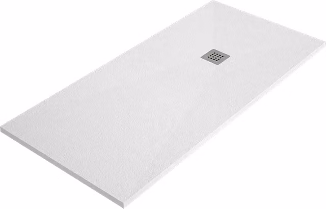 Piatto doccia ARDESIA 70x160 cm Bianco griglia in acciaio