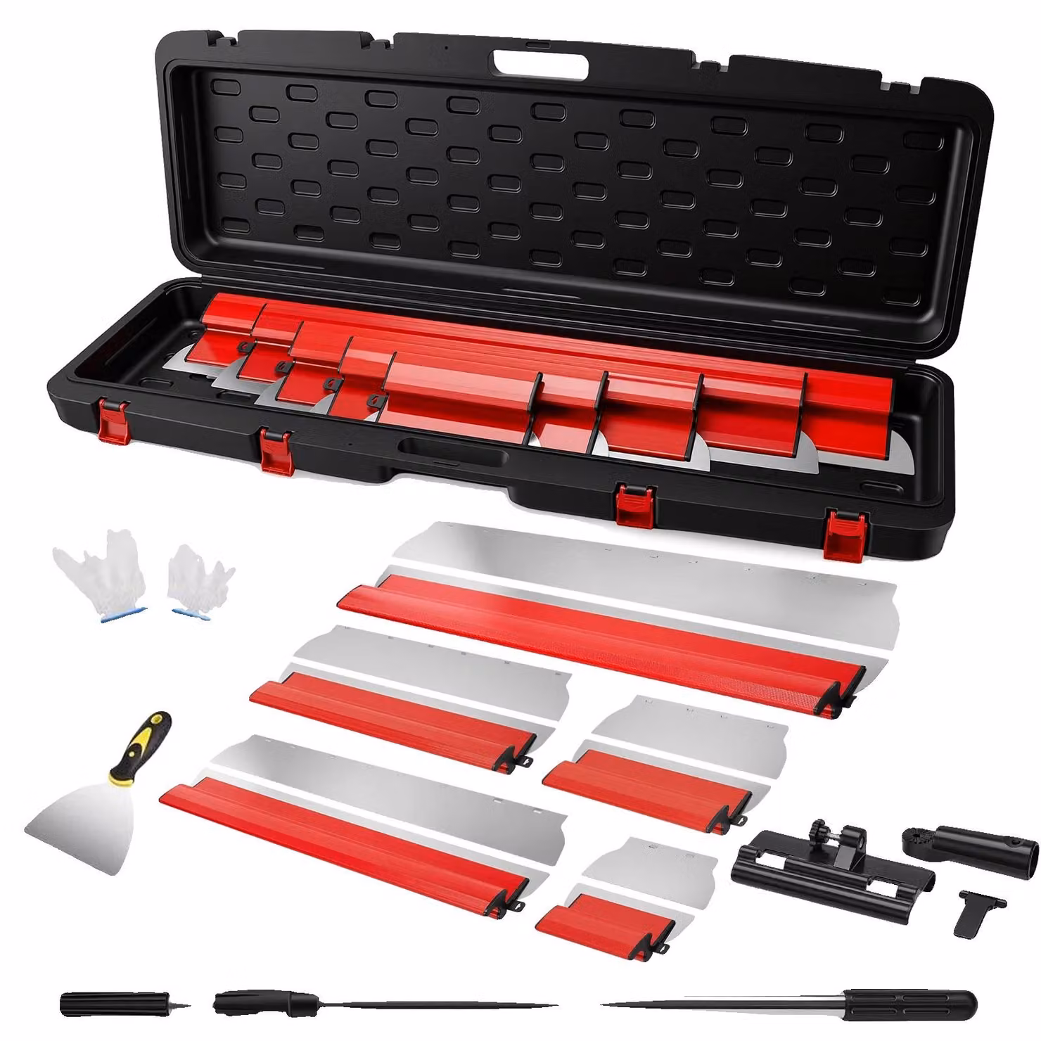 Set di spatole, lame in acciaio inossidabile, impugnature ergonomiche, modello 01