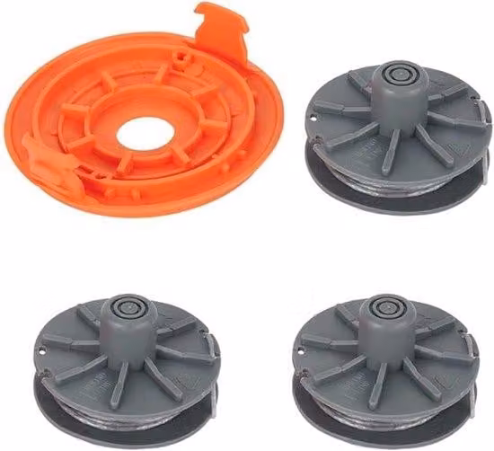 Set universale di filo tagliaerba per mais ed erba con 3 fili + 1 cappuccio di sicurezza - Filo tagliaerba per tosaerba Gardena, Ø 1,6 mm, lunghezza 6,1 m - Filo tagliaerba universale - Filo tagliaerba per tosaerba.