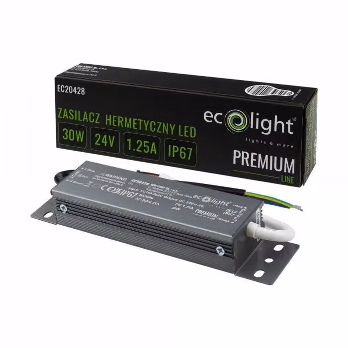 PREMIUM 30W 24V IP67 alimentatore ermetico Eco Light