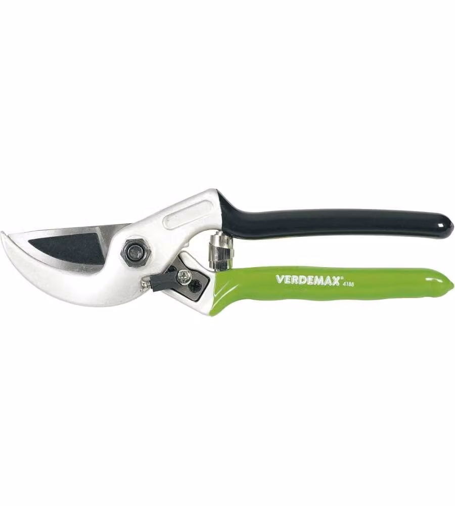 VERDEMAX Forbice potatura incudine 21 cm verde alluminio per rami secchi